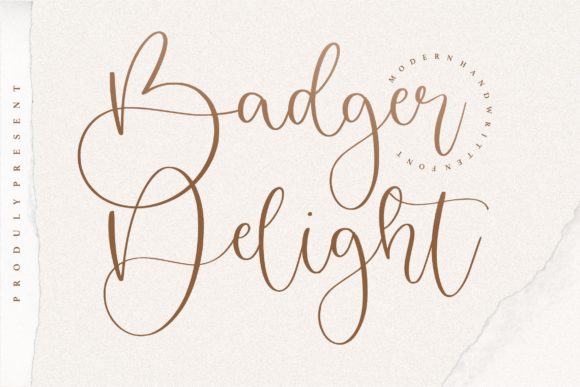 Badger Delight: A Handwritten Font for Strategic Design Choices