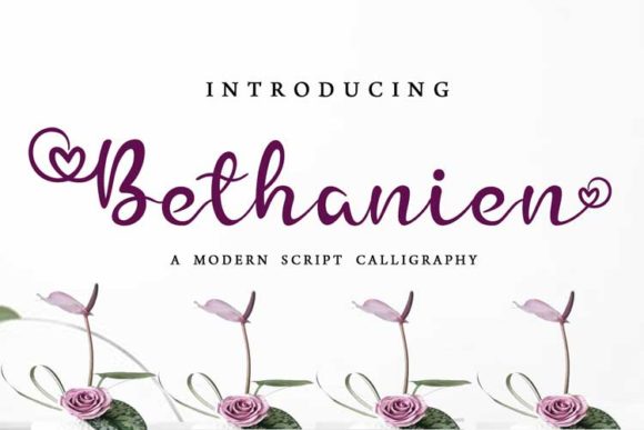 Bethanien: A Handwritten Font for Romantic and Professional Designs