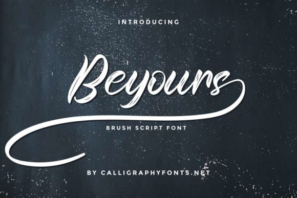 Beyours: A Handwritten Font for Elegant Design