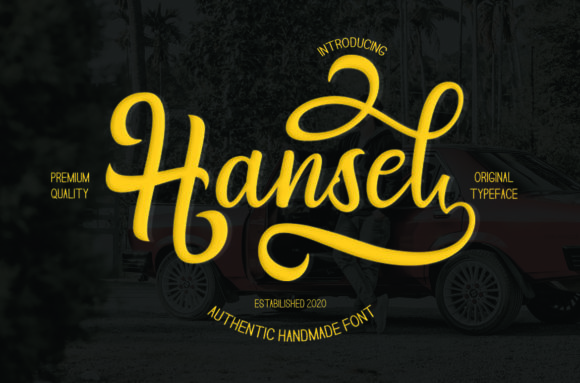 Hansel: A Handmade Calligraphy Font for Creative Expression