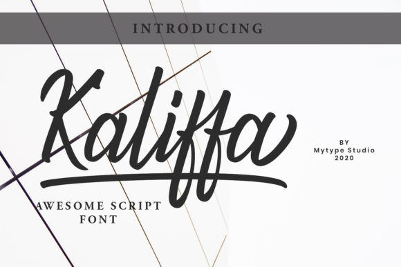 Kaliffa: A Stylish Script Font for Elegant Design Workflows