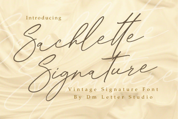 Sachlette Signature: The Elegant Script Font for Every Design Need