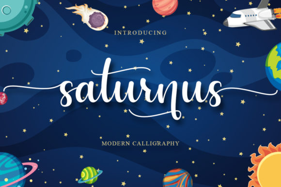 Saturnus: A Handwritten Font for Elegant Design Projects