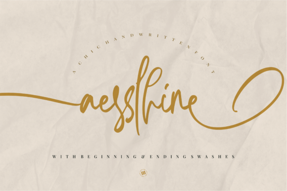 The Elegance of Aesslhine: A Handwritten Script Font for Modern Creativity