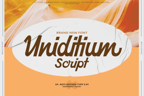 Uniditium: The Elegant Script Font for Timeless Design